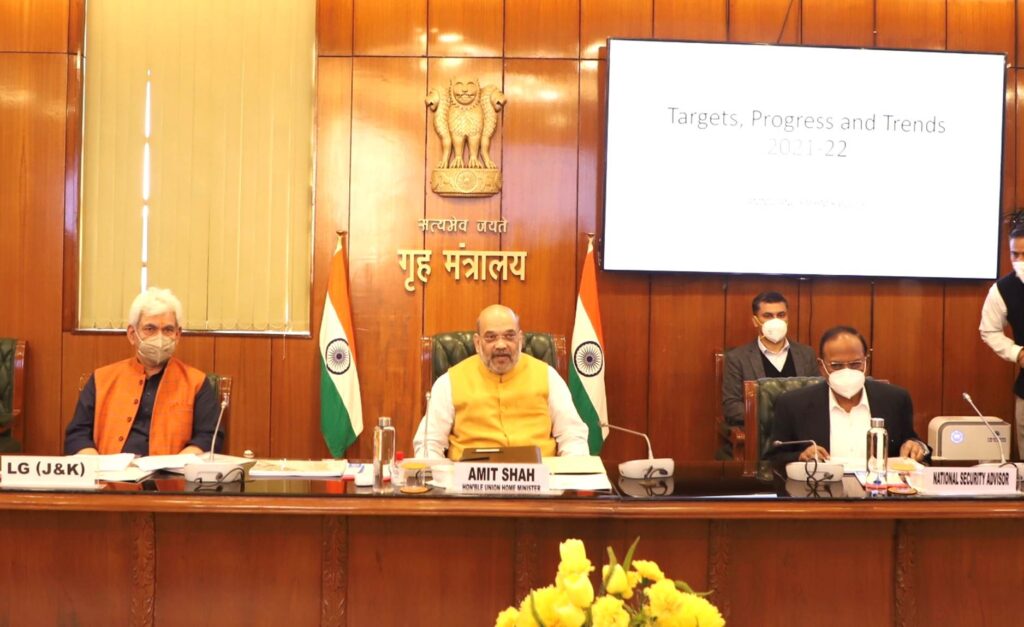 Amit Shah lauds efforts led to reduction in terror incidents in J&K