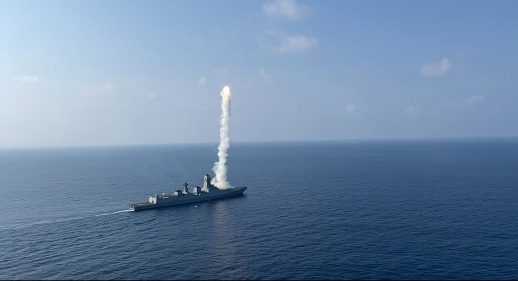 Navy fires extended range Brahmos land attack missile