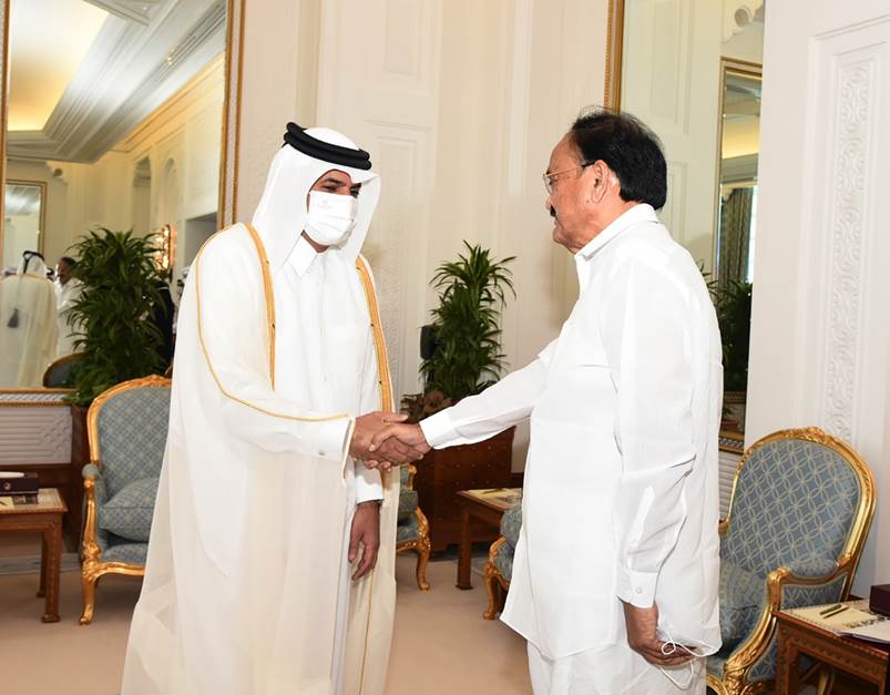Venkaiah Naidu begins his three-day visit to Qatar