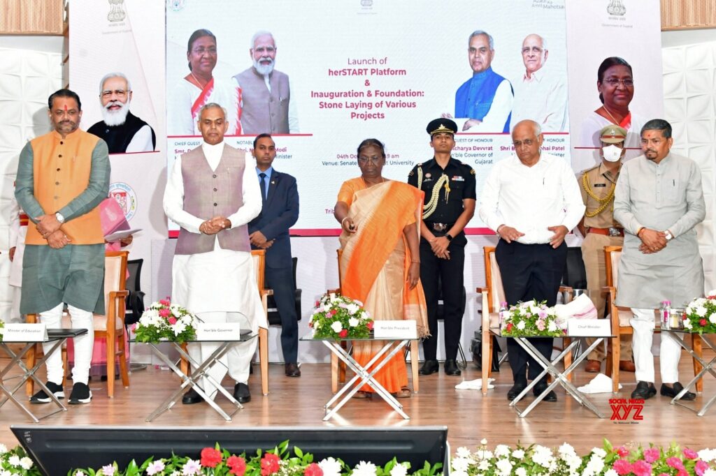 President Murmu launches ‘HERSTART’ – A start-up platform of Gujarat University for Women Entrepreneurs