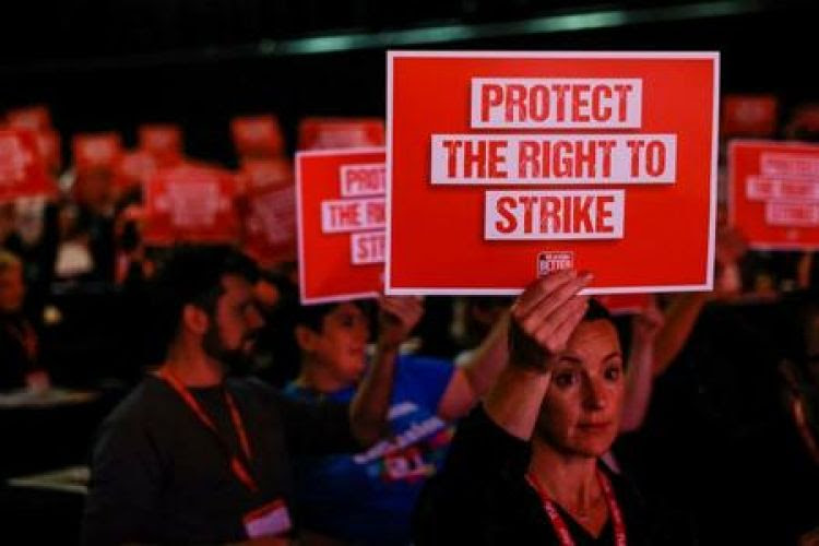 British TUC called for a ‘protect the right to strike’ day on Feb 1