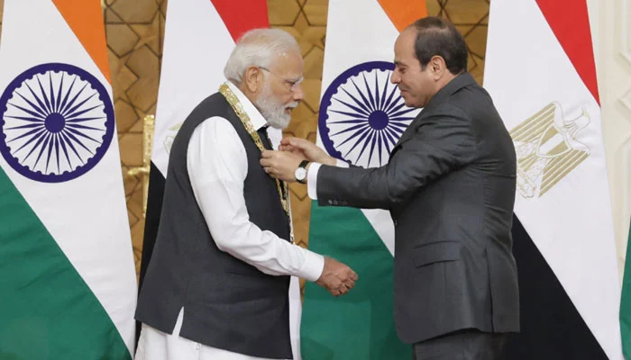 Egypt’s highest honour ‘Order of the Nile’ conferred on Modi