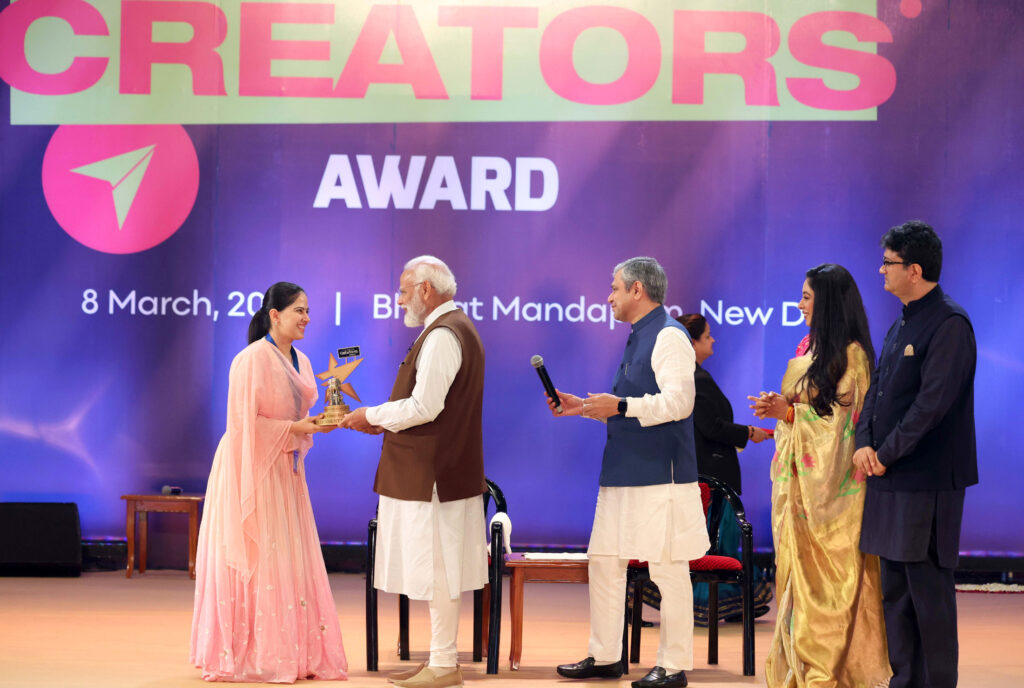 PM Modi presented first-ever National Creators Awards