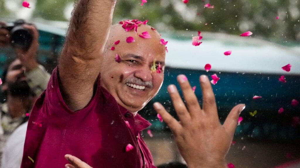 Manish Sisodia walks out of jail after 17 months